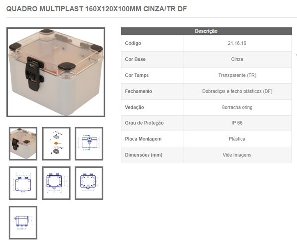 caixa renglan ip65 211616